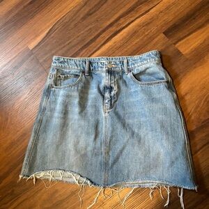 Classic Blue Denim Mini Skirt - Unbranded